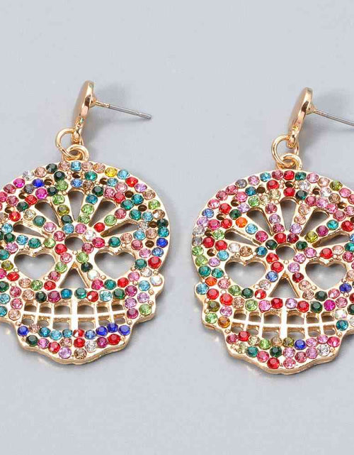 Load image into Gallery viewer, Skull Rhinestone Alloy Earrings
