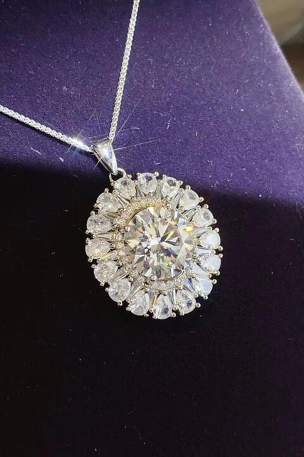 Load image into Gallery viewer, 5 Carat Moissanite 925 Sterling Silver Necklace
