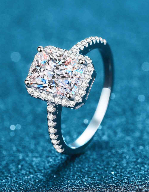 Load image into Gallery viewer, 1 Carat Rectangle Moissanite Ring
