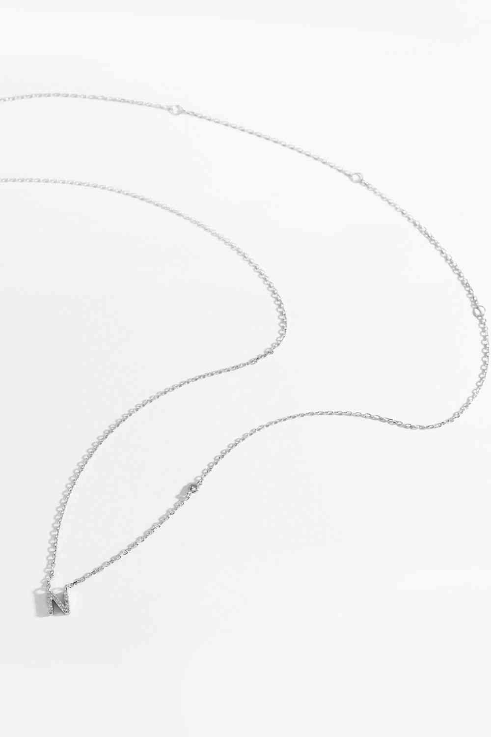 L To P Zircon 925 Sterling Silver Necklace