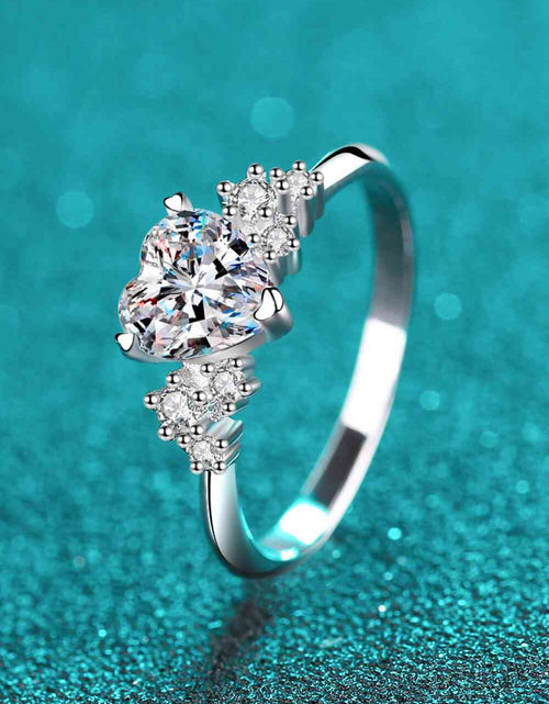 Load image into Gallery viewer, 1 Carat Moissanite Heart Ring
