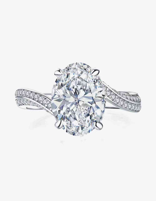 Load image into Gallery viewer, 3 Carat Moissanite Side Stone Ring
