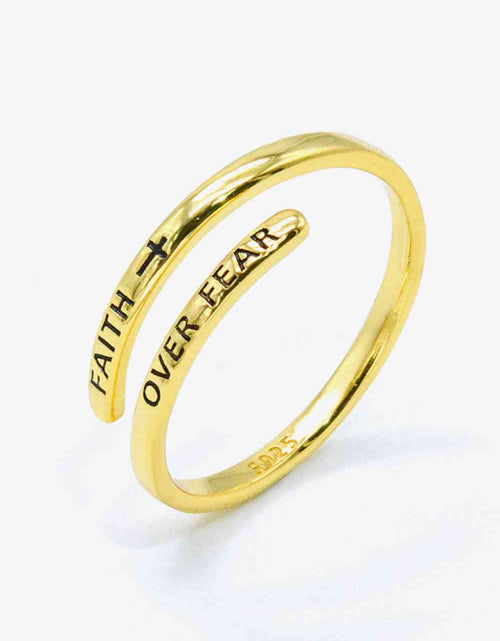 Load image into Gallery viewer, FAITH OVER FEAR Bypass Ring
