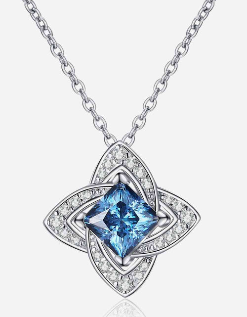 Load image into Gallery viewer, 1 Carat Moissanite Floral Pendant Necklace
