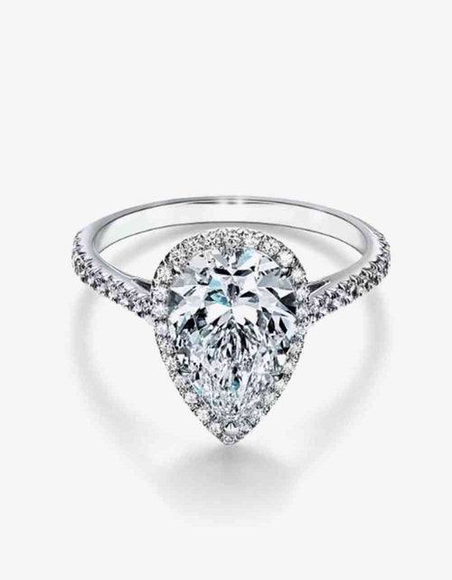 Load image into Gallery viewer, 2 Carat Moissanite Teardrop Cluster Ring
