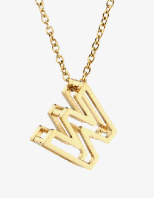 Load image into Gallery viewer, U to Z Letter Pendant Nekclace
