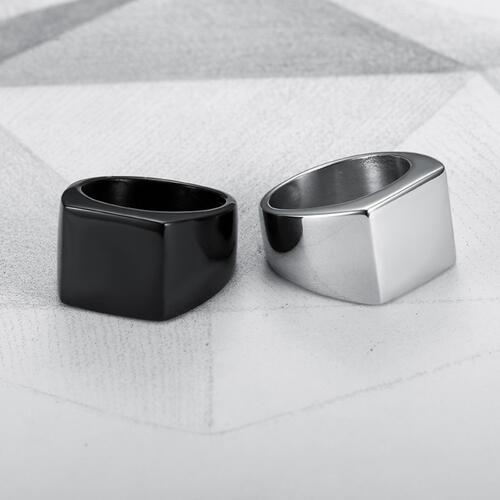 Load image into Gallery viewer, Square Titanium Steel Ring
