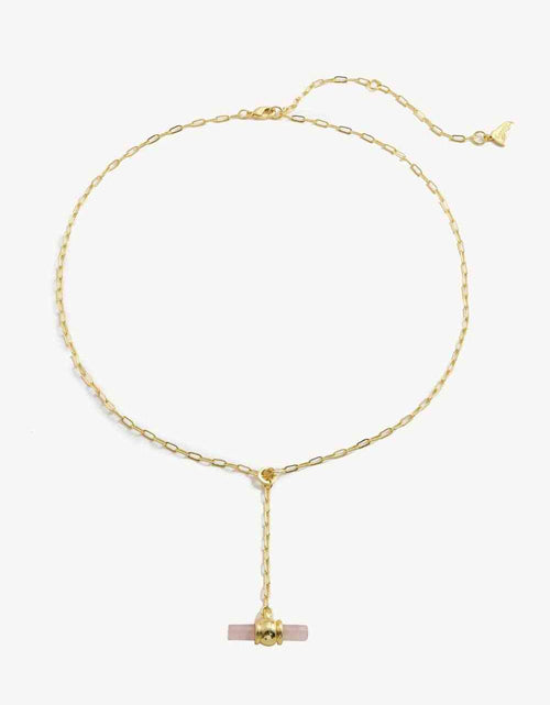 Load image into Gallery viewer, Gold-Plated Bar Pendant OT Chain Necklace
