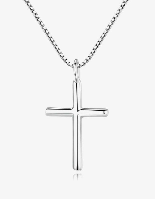 Load image into Gallery viewer, Cross Pendant 925 Sterling Silver Necklace
