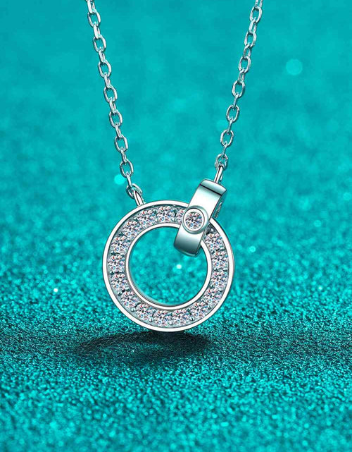 Load image into Gallery viewer, Moissanite Pendant Rhodium-Plated Necklace
