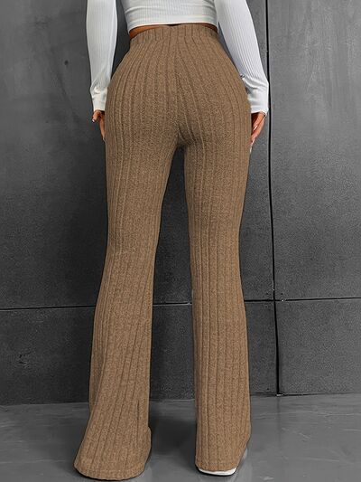 Load image into Gallery viewer, Ribbed High Waist Bootcut Pants
