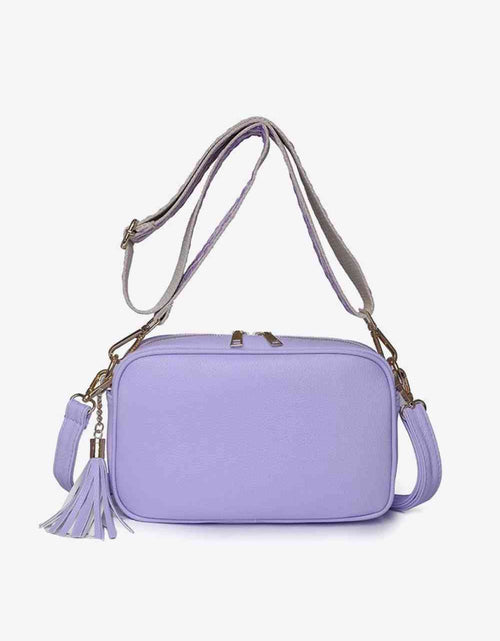 Load image into Gallery viewer, PU Leather Tassel Crossbody Bag
