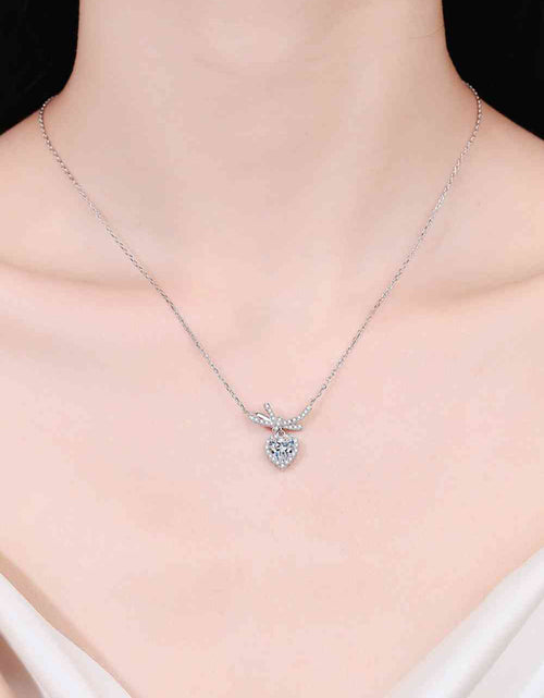 Load image into Gallery viewer, 1 Carat Moissanite Heart Pendant Necklace
