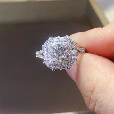 Load image into Gallery viewer, 1 Carat Moissanite 925 Sterling Silver Ring
