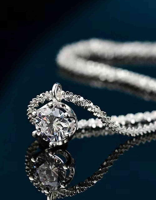 Load image into Gallery viewer, 1 Carat Moissanite 925 Sterling Silver Necklace
