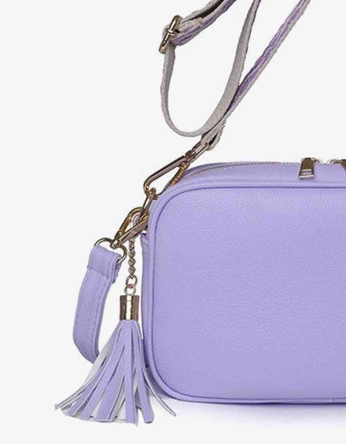 Load image into Gallery viewer, PU Leather Tassel Crossbody Bag
