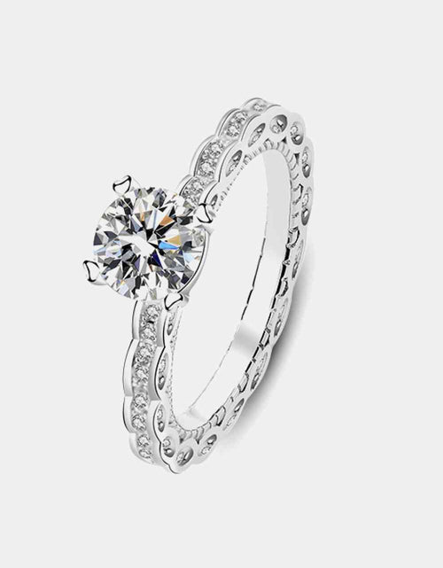 Load image into Gallery viewer, 1 Carat Moissanite 925 Sterling Silver Ring
