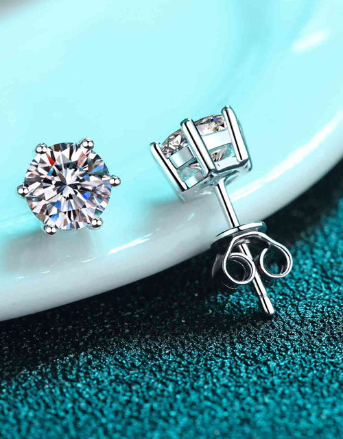 Load image into Gallery viewer, Endless Cheer Moissanite Stud Earrings
