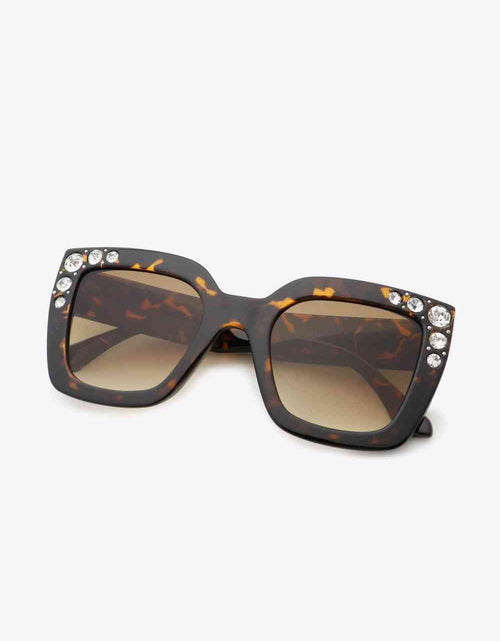 Load image into Gallery viewer, Inlaid Rhinestone Polycarbonate Sunglasses
