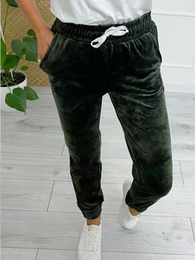 Load image into Gallery viewer, Wide Waistband Drawstring Cropped Joggers
