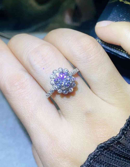 Load image into Gallery viewer, 1.5 Carat Moissanite Floral-Shaped Cluster Ring
