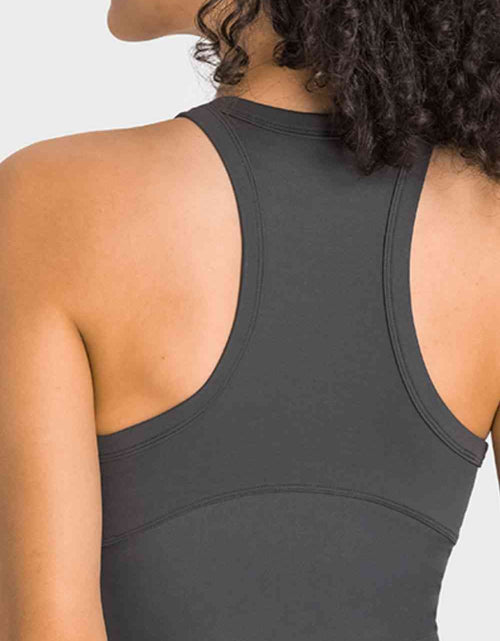 Load image into Gallery viewer, Racerback Cropped Sports Tank
