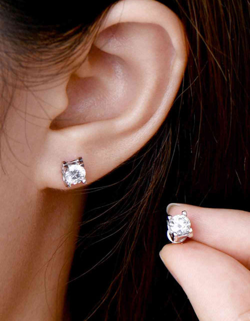 Load image into Gallery viewer, Moissanite 925 Sterling Silver Stud Earrings
