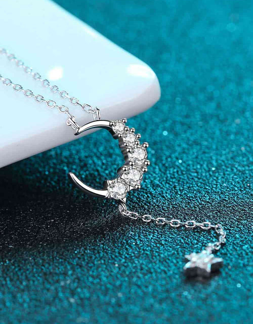 Load image into Gallery viewer, Star &amp; Moon Moissanite Necklace
