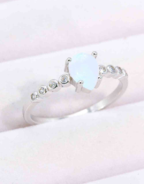 Load image into Gallery viewer, Teardrop Natural Moonstone Ring
