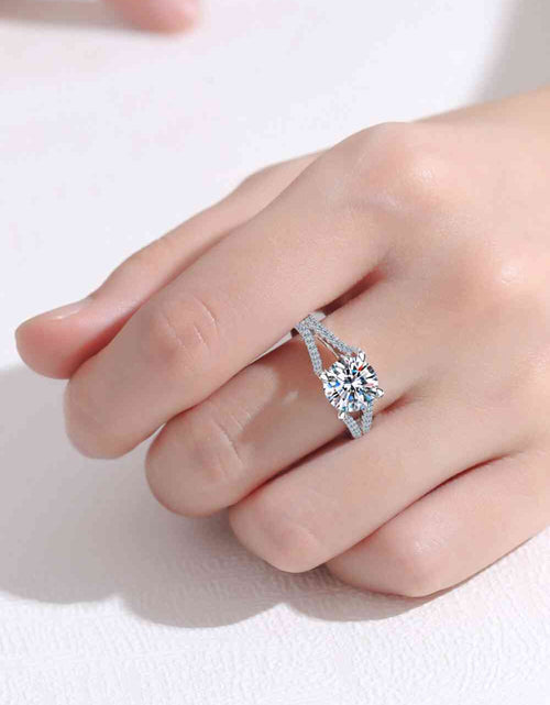 Load image into Gallery viewer, Stylish Moissanite Sterling Silver Ring
