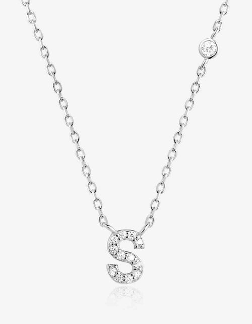 Load image into Gallery viewer, Q To U Zircon 925 Sterling Silver Necklace
