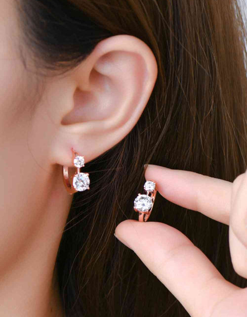 Load image into Gallery viewer, 1.3 Carat Moissanite 925 Sterling Silver Earrings
