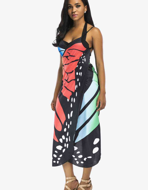 Load image into Gallery viewer, Butterfly Spaghetti Strap Cover Up
