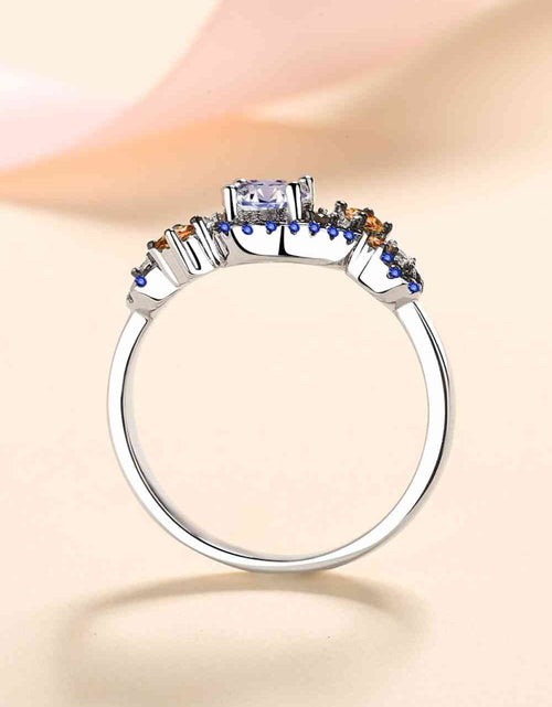 Load image into Gallery viewer, Moissanite Contrast 925 Sterling Silver Ring
