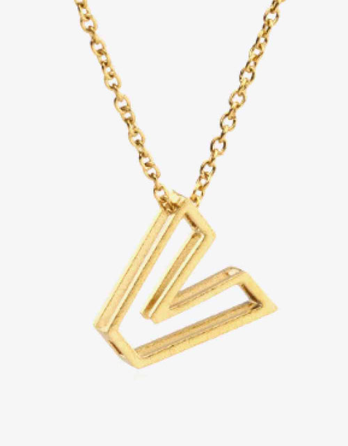 Load image into Gallery viewer, U to Z Letter Pendant Nekclace
