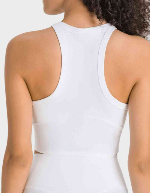 Load image into Gallery viewer, Racerback Cropped Sports Tank
