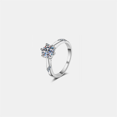 Load image into Gallery viewer, 1 Carat Moissanite 925 Sterling Silver Ring
