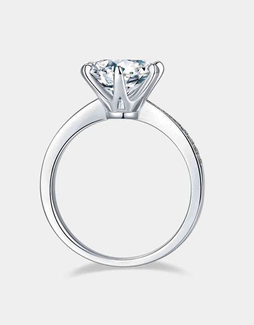 Load image into Gallery viewer, 3 Carat Moissanite Side Stone Ring
