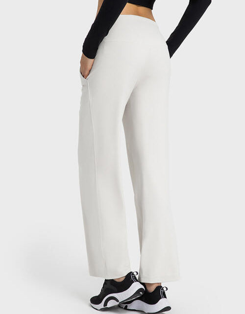 Load image into Gallery viewer, Wide Waistband Active Pants with Pockets
