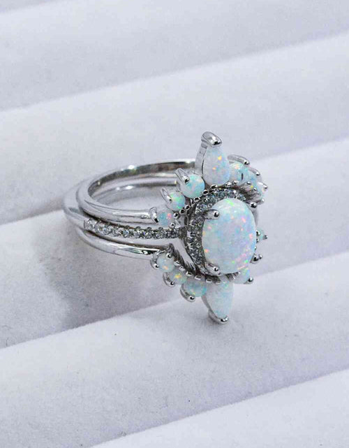 Load image into Gallery viewer, 925 Sterling Silver Opal Ring
