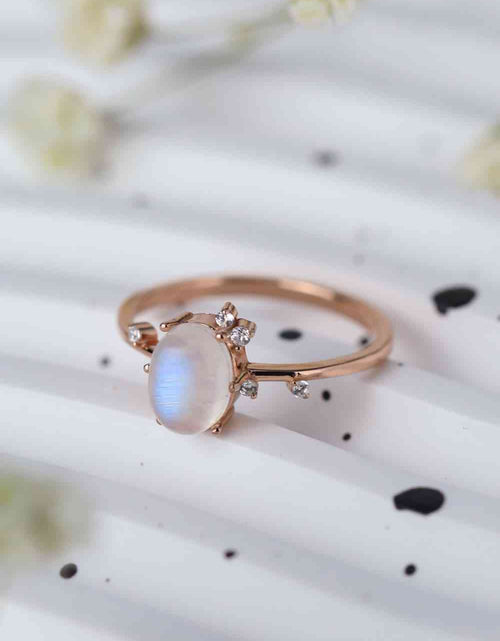 Load image into Gallery viewer, High Quality Natural Moonstone 925 Sterling Silver Ring
