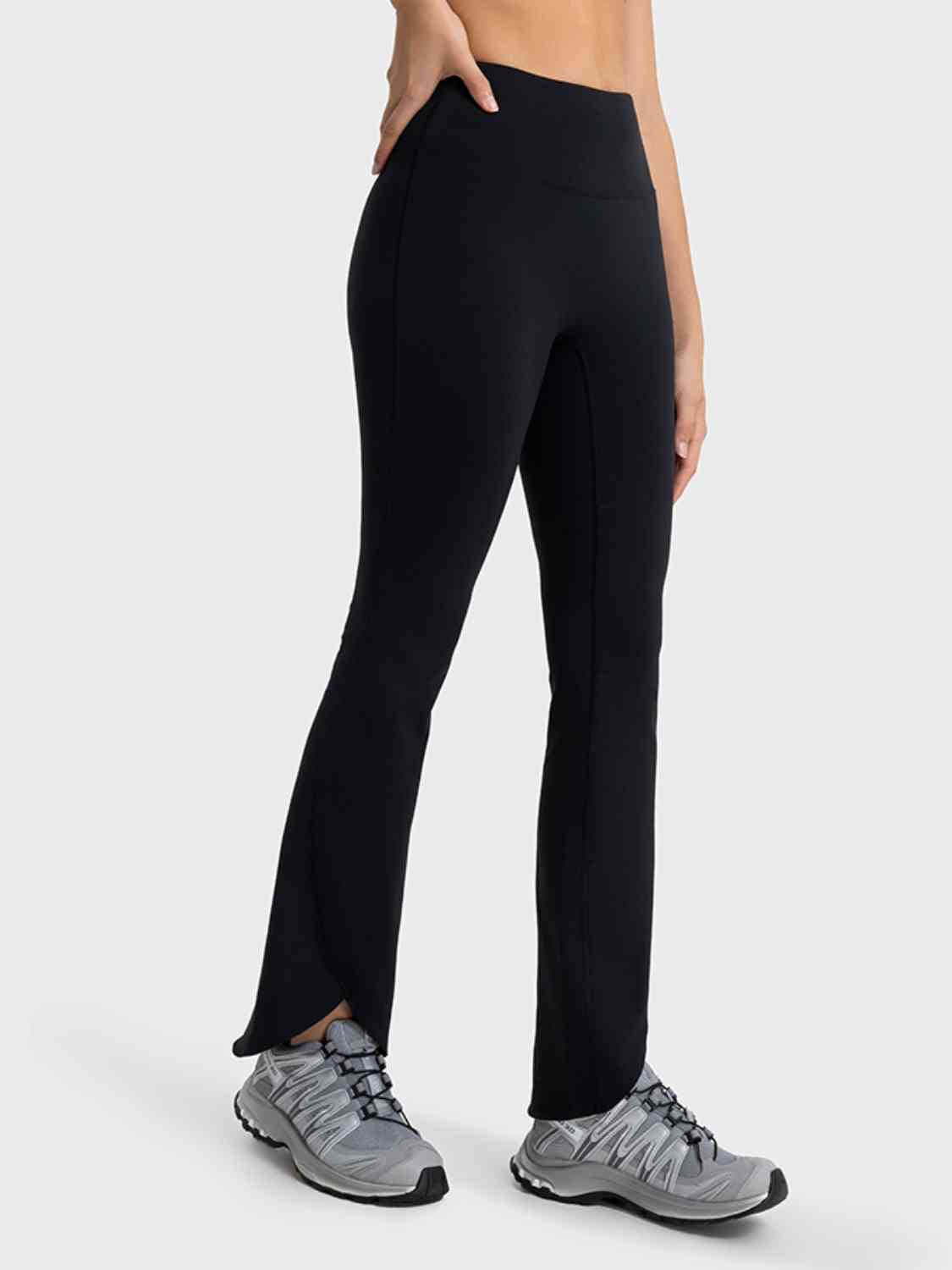 Wide Waistband Bootcut Sports Pants