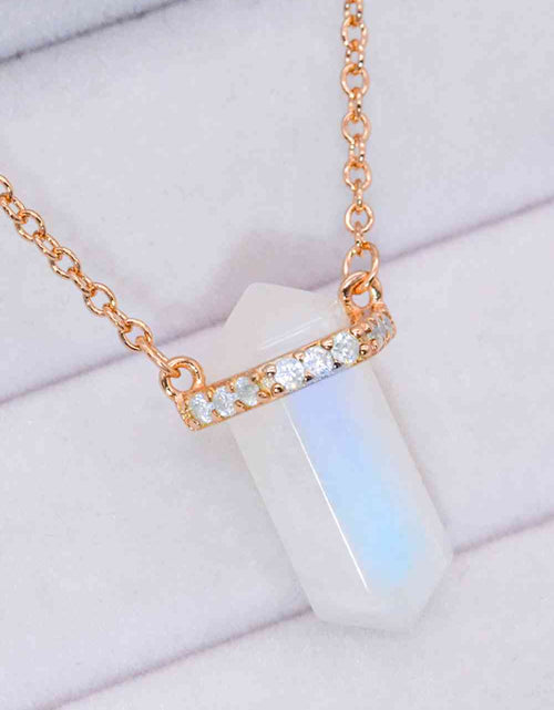 Load image into Gallery viewer, Natural Moonstone Chain-Link Necklace
