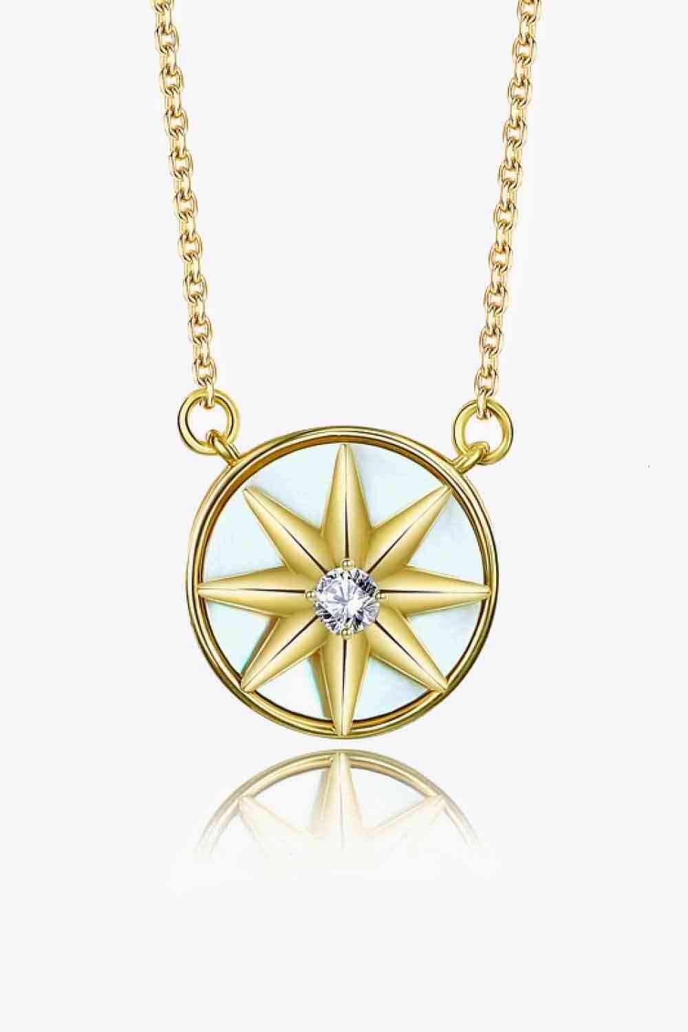 Cubic Zirconia Star Pendant Necklace