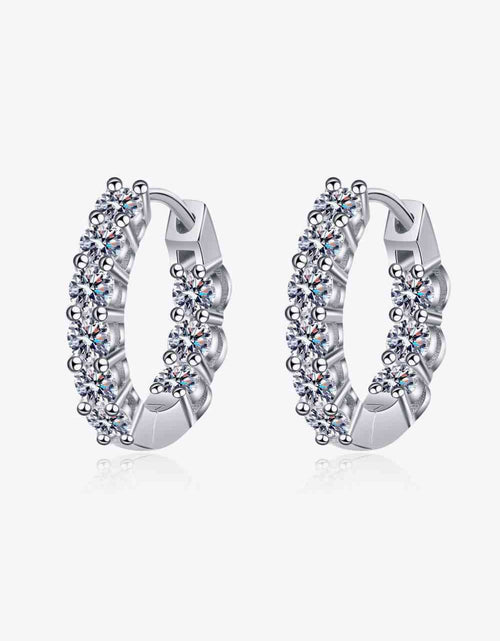 Load image into Gallery viewer, 1.8 Carat Moissanite Hoop Earrings
