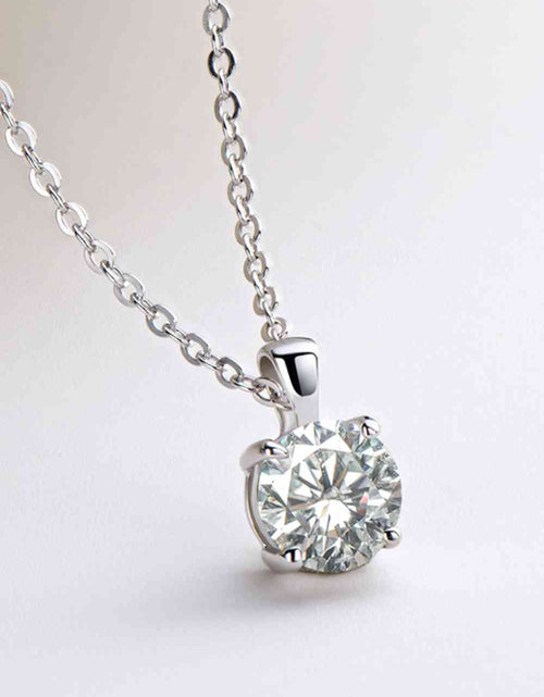 Load image into Gallery viewer, 925 Sterling Silver 1 Carat Moissanite Chain-Link Necklace
