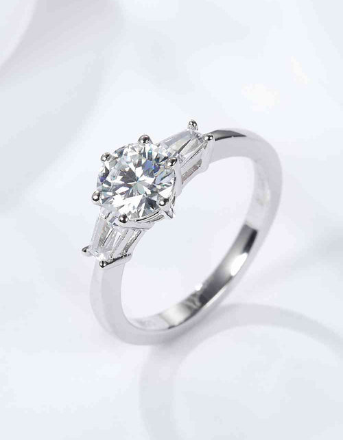 Load image into Gallery viewer, Loyal Love 1 Carat Moissanite Platinum-Plated Ring
