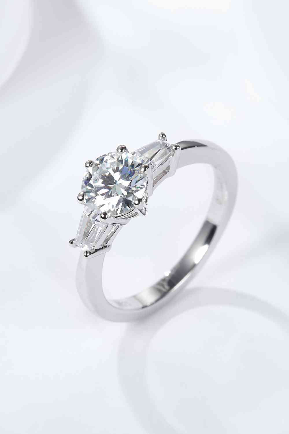 Loyal Love 1 Carat Moissanite Platinum-Plated Ring