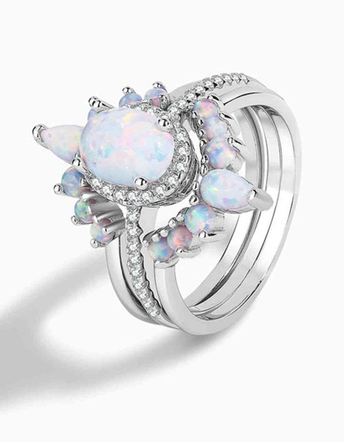 Load image into Gallery viewer, 925 Sterling Silver Opal Ring
