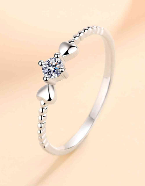 Load image into Gallery viewer, Adored Moissanite Heart 925 Sterling Silver Ring
